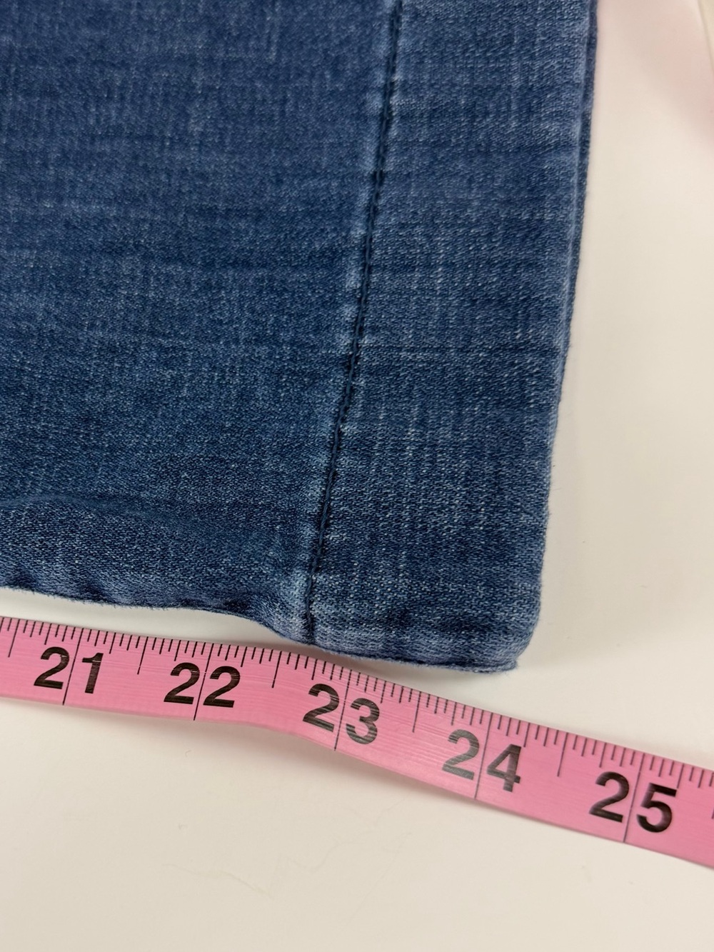 J Crew Jeans Womens 31 Blue Paper Bag Belt Tie Cropped Denim BX563 Cotton Blend - Picture 11 of 12